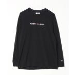 [TOMMY JEANS] футболка с длинным рукавом M черный мужской 