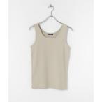 タンクトップ ノースリーブ ribタンクトップ レディース