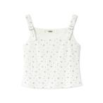 タンクトップ ノースリーブ ミニフラワープリントタンクトップ レディース