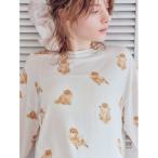 パジャマ ルームウェア ドッグ柄ロンT レディース