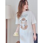 ルームウェア 部屋着 ドッグジャガードワンピース レディース