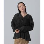 ブラウス シャツ シャーリングブラウス　645421 レディース