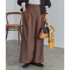  брюки красивый . tuck распорка брюки [ маленький * плюс размер есть ] женский 