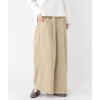 ショッピングサテン パンツ サテンイージーワイドパンツ レディース