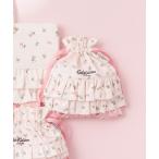 ショッピングキャスキッドソン ポーチ ダブルフリル２サイドドローストリングポーチLace Sprigs レディース