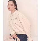 ショッピングキャスキッドソン トレーナー スウェット 総柄刺繍スウェットトップス Rose Embroidery レディース