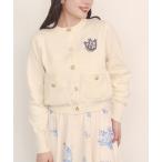 ニット セーター 刺繍ニットカーディガンジャケット Love Notes レディース