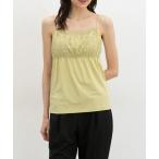 キャミソール 「吸水速乾・ＵＶカット」シャーリングキャミソール