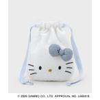 ポーチ 「ハローキティ」キラふわフェイス巾着ポーチ レディース