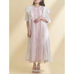 ワンピース シアーロングガウン