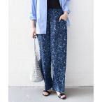 パンツ SHIPS Colors:「手洗い可能」MULHOUSE フラワー プリント パンツ レディース
