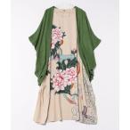 ショッピングミモレ丈 ワンピース 「チャイハネ」ペマルノースリーブワンピース＆UVカーディガン2点セット