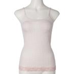 インナーシャツ 肌着 キッドブルー -２６ギンガムシアーチェック -カップ付キャミソール -KIDB126 -kidblue レディース