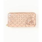 ショッピング長財布 レディース 財布 カメリアキルティング長財布 レディース