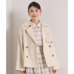 トレンチコート コート 「撥水／花粉防止／手洗い可」ショートトレンチコート レディース