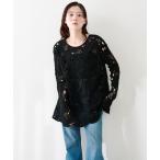 ワンピース 透かしあみレースミニワンピース