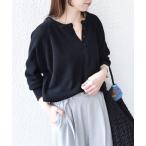 ショッピングcolors ニット セーター SHIPS Colors:「手洗い可能」ペーパー ライク ヘンリーネック 2WAY ニット レディース