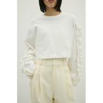 tシャツ フリルスリーブカットトップ レディース