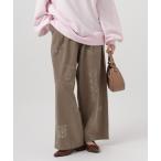 パンツ 「手書き風イラストをプリント」グラフィティタックパンツ レディース