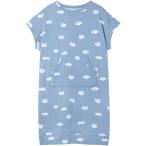 ショッピングツモリチサト ルームウェア 部屋着 綿100%(本体)　ワンピース　4分袖　ロング丈 レディース