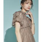 「niana」 半袖ワンピース M ベージュ レディース