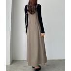 「Louere」 キャミソールワンピース MEDIUM グレー レディース