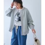 ショッピング楽 カーディガン 「UV」エブ楽 ドットボタンスウェットカーディガン「CROSS FUNCTION/クロスファンクション」 レディース