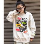 「Fishs Eddy」 スウェットカットソー MEDIUM オフホワイト レディース