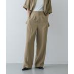スラックス パンツ UR TECH リネンライクワイドパンツ レディース