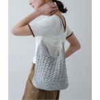 かごバッグ カゴバッグ メタリックヤーンバッグ