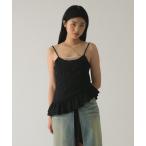 キャミソール 裾 フレアー キャミソール