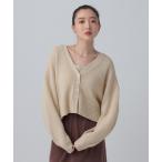 カーディガン 5ゲージカノコカーディガン　639447 レディース