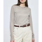 tシャツ シアー素材ロングTシャツ レデ