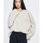 tシャツ スリットヘムルーズプルオ�