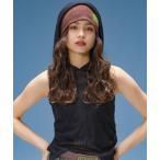 タンクトップ ノースリーブ SHEER SLEEVELESS RIBBED HO