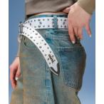ベルト STAR STUDDED FAUX LEATHER BELT レディース メンズ