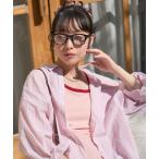 ブラウス シャツ インドボイル 長袖 シアーシャツ/ストライプシャツ/チェックシャツ レディース