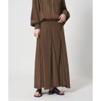 スカート 「conte」ボリューム サテンフレアスカート