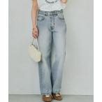  джинсы Denim Denim брюки [ рисовое поле средний ... san сотрудничество ] можно выбрать размер центральный Press распорка Denim женский 