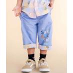 ショッピングダンガリー パンツ ダンガリーチェックリバーシブル7分丈パンツ(80~130cm) キッズ 子供服 男の子