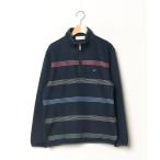 [Golden Bear] окантовка рисунок футболка с длинным рукавом M темно-синий мужской 