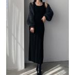 「Louere」 コンビワンピース MEDIUM ブラック レディース