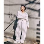 [ROXY] тренировочный брюки LARGE белый женский 