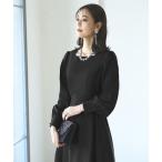 「RUIRUE BOUTIQUE」 長袖ワンピース LL ブラック レディース