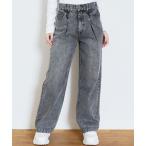 パンツ 「LTXC」「セット可」タックワイドデニムパンツ キッズ 子供服 女の子