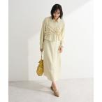 シャツワンピース SET2点フリルビスチェ＋シャツワンピース