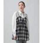 キャミソール ワッシャーチェックキャミ　650694
