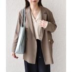 ショッピングcolors ジャケット テーラードジャケット SHIPS Colors:「手洗い可能」メタルボタン ダブルブレスト ジャケット レディース