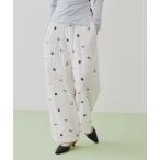 パンツ シシュウイージーワイドパンツ レディース