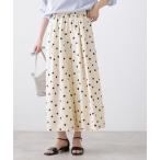 パンツ 「洗える」ドットワイドパンツ レディース